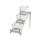 image of Cal-Mil 1149-74 Jar Display, 6.25"W X 13.25"D X 11.5"H, 3-Tier (3) Glass Jars