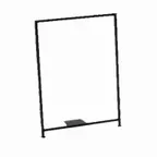 image of Cal-Mil 1264 Signage Holder, Accommodates Sign Size 8.5"W X 11"H X 1"D, Iron Frame, Bpa Free