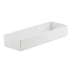 image of Cal-Mil 1397-15M Choice Box, Rectangular Salad Crock, 7" W X 20" D X 3" H, White Melamine Build