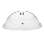 image of Cal-Mil 150-12 Lift & Serve Cover, 12" Dia x 7" H Dome, Clear Acrylic, Hinged Door, BPA‑Free