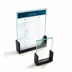 image of Cal-Mil 1510-32 Menu/Card Holder, 3.5"W X 2"H, U-Frame, Acrylic Insert