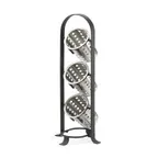 image of Cal-Mil 1583-13 SoHo 3-Tier Wire Utensil Holder Display, 8.75"W x 8.5"D x 21"H, Black, BPA Free
