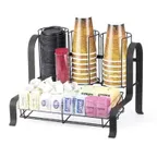 image of Cal-Mil 1594-13 Soho Condiment Organizer, 15.75"W X 11.75"D X 12"H (6) Compartment, Accommodates Cups/Lids Up To 3.75" Dia.