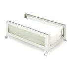 image of Cal-Mil 1595-33 SoHo Napkin Holder, 9.5"W x 6.25"D x 3.5"H, 4" x 8" Napkins, Frosted Panels BPA‑Free
