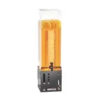 image of Cal-Mil 1602-1-13 Squared Beverage Dispenser, 1.5‑Gallon, Black Metal, 7.5×9.5×17.75 in, Steel Base