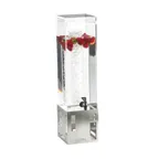 image of Cal-Mil 1602-1INF-55 Squared Beverage Dispenser, 1.5‑Gallon, 7.5×9.5×17.75 in, BPA‑Free, Spigot