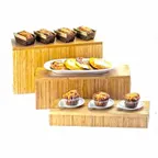 image of Cal-Mil 166-7-60 Display Crate/Riser, 20"W X 7"D X 7"H, Rectangle, Flip To Utilize As Crate