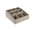 image of Cal-Mil 1714-110 Aspen Condiment Holder, 12" X 12" X 5.5"H (9) Section