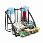 image of Cal-Mil 1715-13 Mission Beverage Service, 15"W X 14"D X 12"H (7) Compartment
