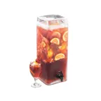 image of Cal-Mil 1733-3 Glass Beverage Dispenser, 3-Gallon, 8"W x 8"D x 19"H, BPA-Free, Spigot & Lid