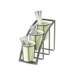 image of Cal-Mil 1746-3-13 Mission Cylinder Frame Only, 7"W X 13"D X 10.75"H, 3-Tier, Vertical