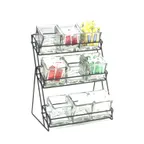 image of Cal-Mil 1812-13 Jar Display, 13"W X 9.5"D X 17.5"H, 3-Tier (9) Glass Jars