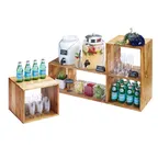 image of Cal-Mil 1933-99 Madera Library Display, 38"W X 12"D X 24"H (1) Small Removable Shelf, Rustic Pine