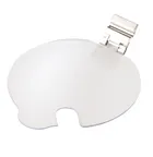 image of Cal-Mil 1950-16LIDN Round 16oz Clear Melamine Salad Crock Lid, Solid Type, Notch+ Compatible