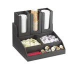 image of Cal-Mil 2019-96 Midnight Bamboo Condiment Station, 15"W X 14.25"D X 9.25"H (3) Section