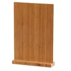image of Cal-Mil 2036-811-60 Clipboard Menu, 9.25"W x 2.5"D x 13.5"H, Rectangular, Bamboo, BPA Free