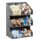 image of Cal-Mil 2054-83 Ashwood Condiment Organizer/Display, 10.5"W X 6.5"D X 15.5"H, 6 Tier