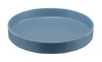 image of Cal-Mil 22017-10-111 Stone Blue Melamine Plate, 10" Dia x 1.5" H, Round Wide‑Rim, Dishwasher‑Safe