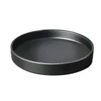 image of Cal-Mil 22017-10-13 Hudson Plate, 10" Dia. Round Melamine Tray, Black, Stackable