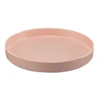 image of Cal-Mil 22017-12-108 Hudson Plate, 12" Dia. Round Melamine Blush Serving Tray