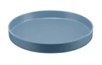 image of Cal-Mil 22017-12-111 Stone Blue Melamine Plate, 12" Dia x 1.5" H, Dishwasher Safe – 8-Color