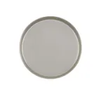 image of Cal-Mil 22017-8-102 Ash Melamine Plate, 8.2" Dia x 1.5" H, Round Wide-Rim, Gray, Dishwasher Safe