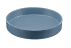 image of Cal-Mil 22017-8-111 Stone Blue Melamine Plate, 8.2" Dia x 1.5" H, Wide-Rim, Dishwasher Safe