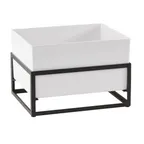 image of Cal-Mil 22020-10-13 Ice Housing, Rectangular 12.25"W x 9.5"D x 8.5"H, Metal, Melamine Ice Pan