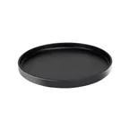 image of Cal-Mil 22026-10-13 Hudson Round Plate, 10-1/4" Diameter x 1" Height, Low Rim, Black Melamine