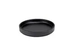 image of Cal-Mil 22026-6-13 Hudson Plate, 6" Diameter x 1" Height, Low Rim, Black Melamine Dinnerware