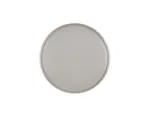 image of Cal-Mil 22026-8-102 Ash Low Rim Plate, 8-1/4" Dia x 1" H, Gray Melamine, Dishwasher Safe & Stackable