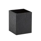 image of Cal-Mil 22040-55-13 To-Go-Station Utensil Holder, 4.75x4.75x6.25in, Black Plastic