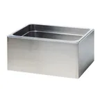 image of Cal-Mil 22064-10-55 Ice Housing – 12¼" W X 10" D X 6" H Stainless Steel With Clear Poly Pan