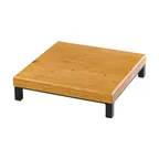 image of Cal-Mil 22065-3-99 Madera Riser, 12"W X 12"D X 3"H, Square, Rustic Pine