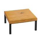 image of Cal-Mil 22065-6-99 Madera Riser, 12"W X 12"D X 6"H, Square, Rustic Pine