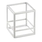 image of Cal-Mil 22076-15 White Plastic & Steel Riser, 5" W x 5" D x 6" H, Box, 5"‑8" Height, 9" Width