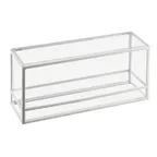 image of Cal-Mil 22078-15 White Plast/Steel Reversible Display Riser, Rectangular 15"W x 5"D x 7"H, 9" Depth