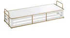 image of Cal-Mil 22087-5-15 Display Riser, 20.5" W x 7" D x 5" H Frame, White Sheet Metal, 1‑2 Step