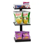 image of Cal-Mil 22319-13 Black Metal Merchandising Rack, 9.5" x 7" x 20.5", Fits 6" x 9" Acrylic Boxes