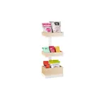 image of Cal-Mil 22319-15 White Metal Merchandising Rack, 9.5" x 7" x 20.5", Fits 6" x 9" Acrylic Boxes