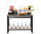 image of Cal-Mil 22348-42-83 Merchandising Display Table, 42"W x 24"D x 29.75"H, Nesting, Ashwood Finish