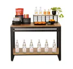 image of Cal-Mil 22348-42-99 Merchandising Display Table, 42"W x 24"D x 29.75"H, Nesting, Madera Finish
