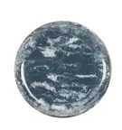 image of Cal-Mil 22351-10-119 10" Coupe Plate, Gloss Blue Melamine, Reactive Finish, Reusable Dinnerware