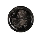 image of Cal-Mil 22351-10-120 10" Round Coupe Plate, Black Gloss Melamine Reactive, Durable Dinnerware