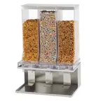 image of Cal-Mil 22355-3-55 Countertop Dispenser, 17½" x 12" x 24", Clear Bins, Push‑Tab & Crumb Catcher
