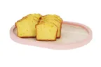image of Cal-Mil 22379-1316-108 Blonde Serving Tray, 13" x 16", Oval, Maple Tray, Blush Rim, Two Tone, Wood