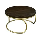 image of Cal-Mil 22425-6-81M Riser, 12" Sq, 10-13" Dia, 10-19" W/D, 5-8" H, Gold Base, Marble Top, 1-2 Steps