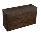 image of Cal-Mil 22428-11-112 Heritage Riser, 7" X 20" X 11"H, Rectangle, Dark Stained Oak Wood