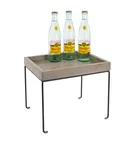 image of Cal-Mil 22431-10-110 Aspen Riser, 10" x 12" x 10.5" H Metal Frame, Grays, 1‑2 Step Stand