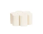 image of Cal-Mil 22453-3BASE Riser Base, 6"Dia. X 2.75"H, Round, White-Washed Pine Wood